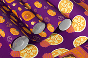 Halloween light clipart & patterns, a Seasonal Illustration by Carpet Tapete Pretzel (Thumbnail 6 of 14)