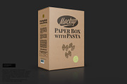 Kraft Box with Pasta Mockup, a Packaging Mockup by Reformer Mockup (Thumbnail 3 of 4)