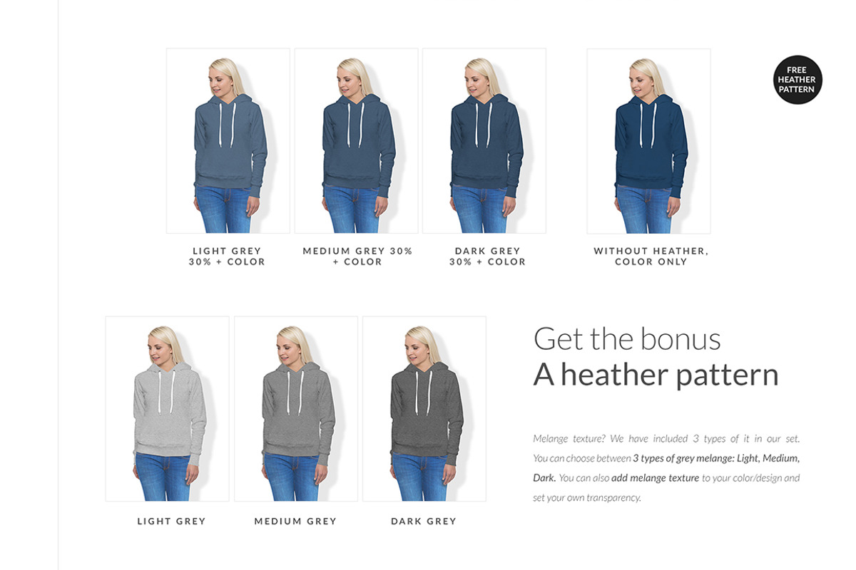 Women Hoodie Mock-ups Set FREE DEMO, a Books & Magazine Mockup by Apparel_Mockups (Photo 14 of 24)
