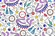 Pattern on the theme of jewelry, a Pattern Graphic by Olga Chuklay (Thumbnail 1 of 4)