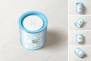 Tin Mockup