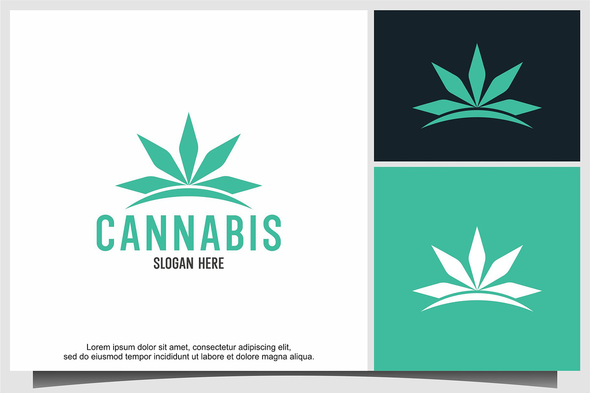 cannabis logo design, a Branding & Logo Template by ebinta99
