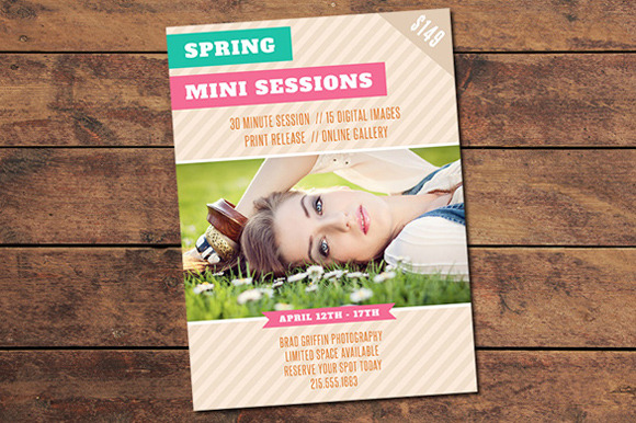 Spring Mini Session Card preview 6