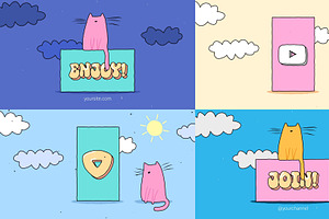 Funny Cartoon Cat Logo | FCPX, a Templates & Theme by FlashFXbox