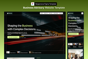 Business Advisory Figma Template