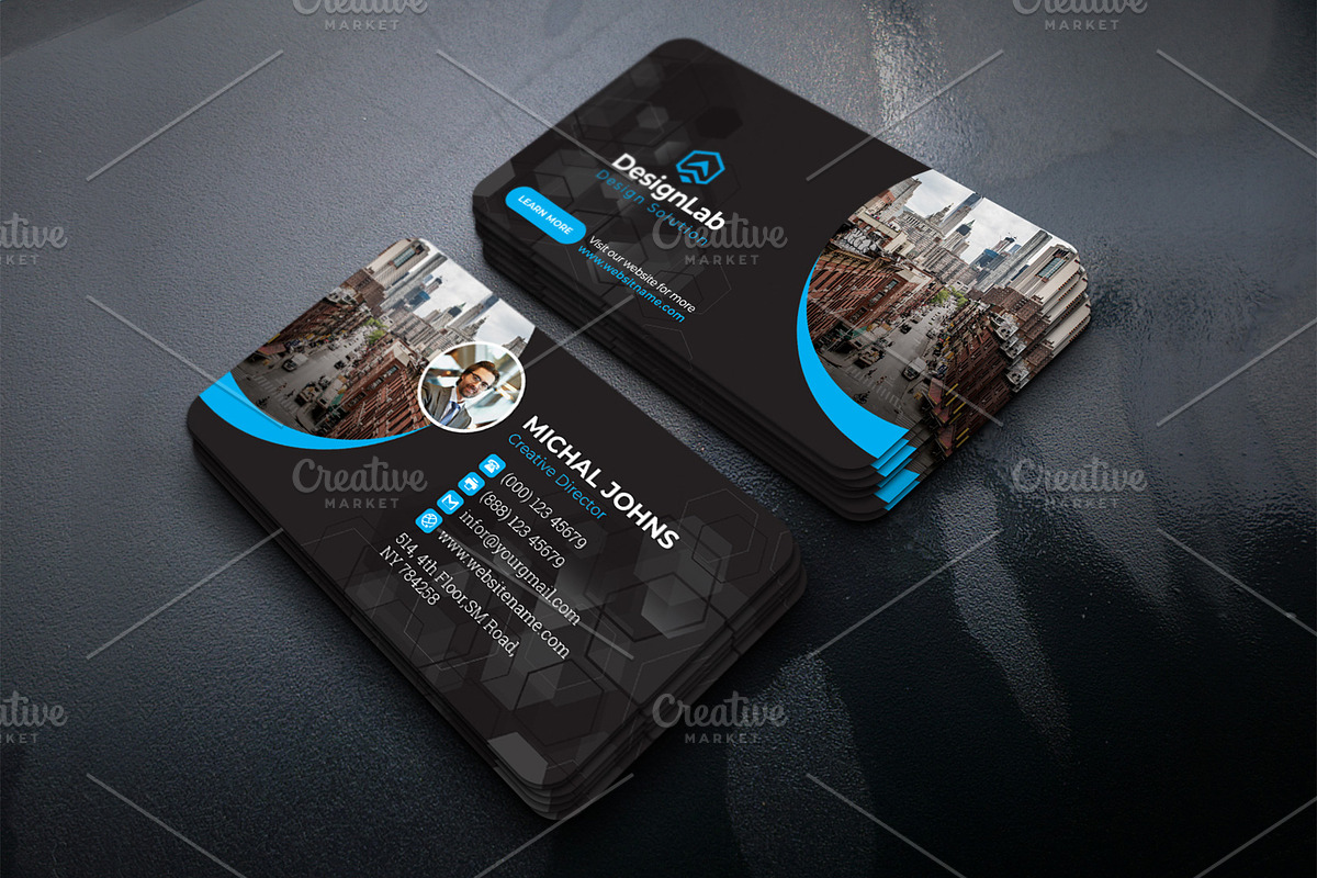 Business Cards, a Business Card Template by DesignsLab (Photo 1 of 4)