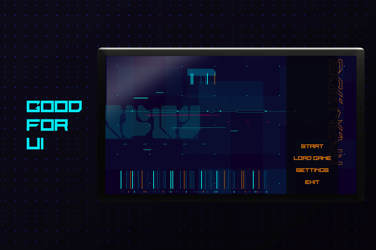 Cyberpunk Backgrounds Set, a Background Graphic by Olga Ryzychenko (Photo 6 of 6)