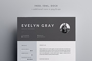 3 Page Resume Template | INDD + DOCX, a Resume Template by BlackDotResumes (Thumbnail 1 of 6)
