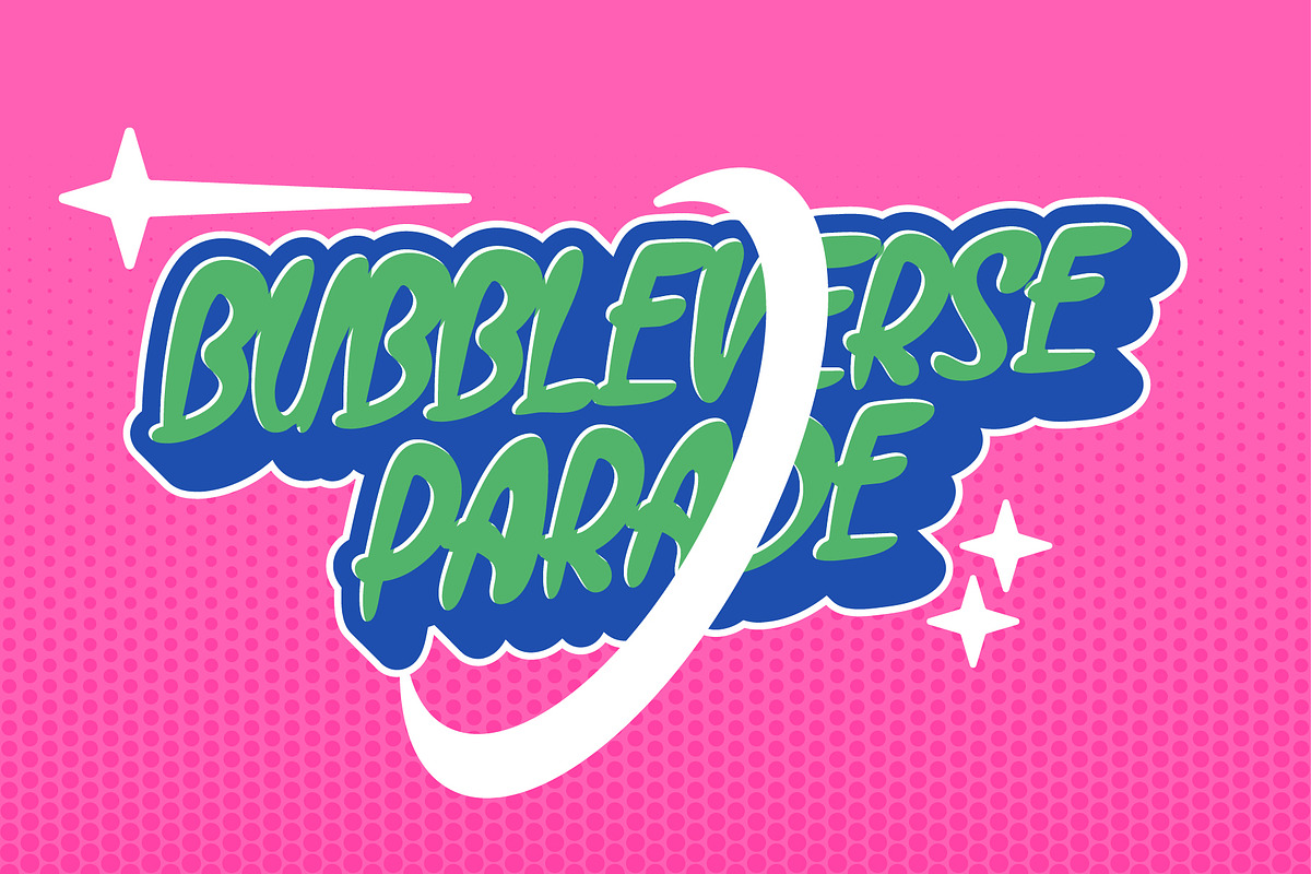 Gumybops - Bubble Display Font, a Sans Serif Font by Snape Design Studio (Photo 9 of 12)