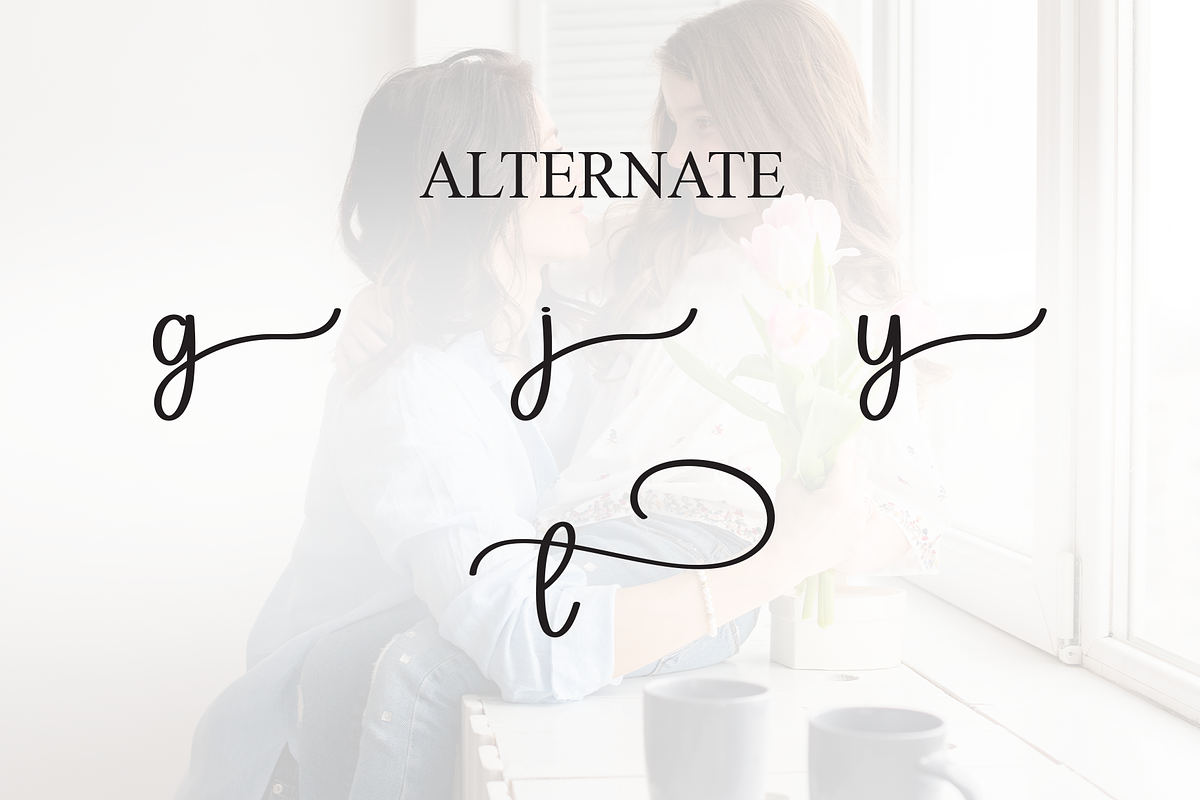 Mother Day | Script Font, a Handwritten Font by Scratchones (Photo 8 of 9)