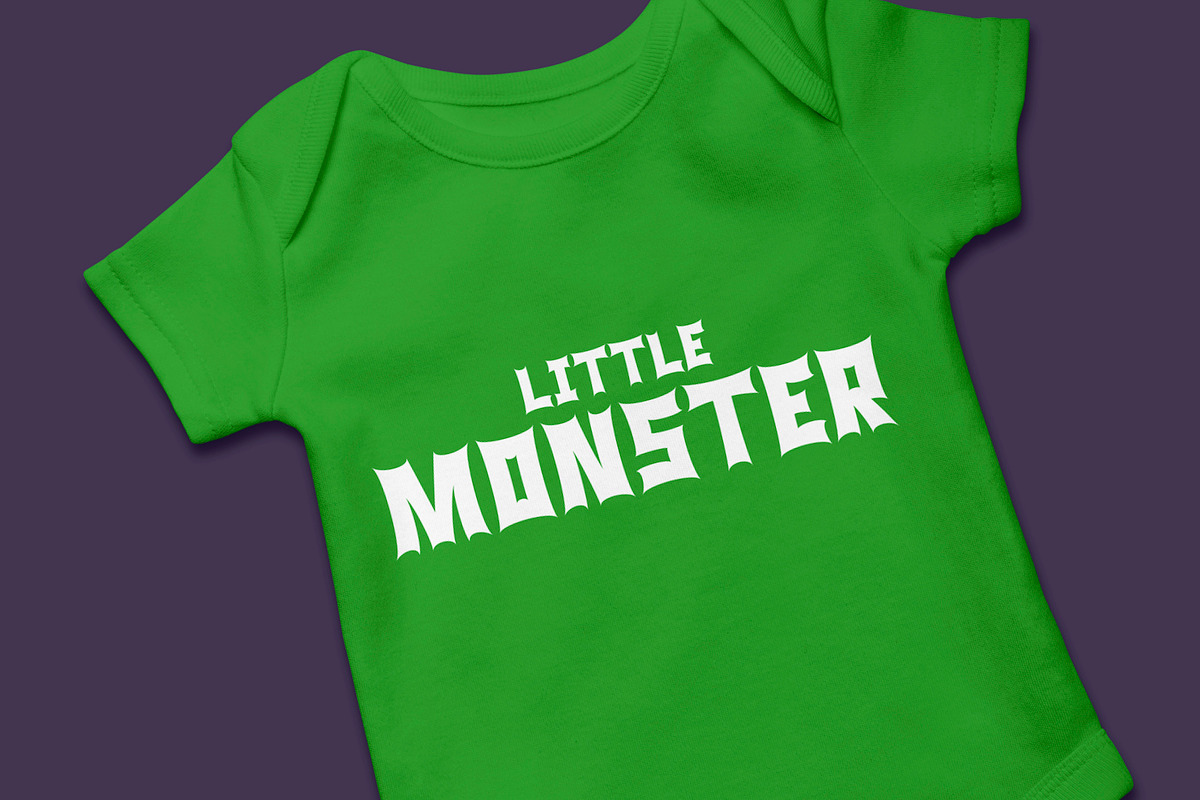 Monsta Rocka - a monster rocker font preview 4