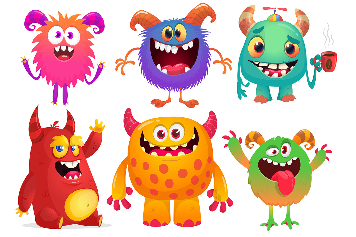 Choco Chompers - 6 Cute Monsters, a Decorative Illustration by D R A W K M A N (Photo 9 of 9)