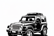 Jeep Vector Traveled design, perfect, an Illustration by Amazin_art (Thumbnail 3 of 9)