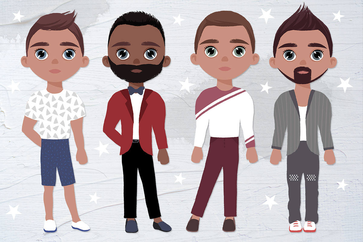Character Creator! Boys & Girls, a Decorative Illustration by Yana Lesiuk (Photo 8 of 12)