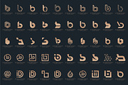 set of letter B logo design vector, a Branding & Logo Template by BARONSTD (Thumbnail 3 of 4)