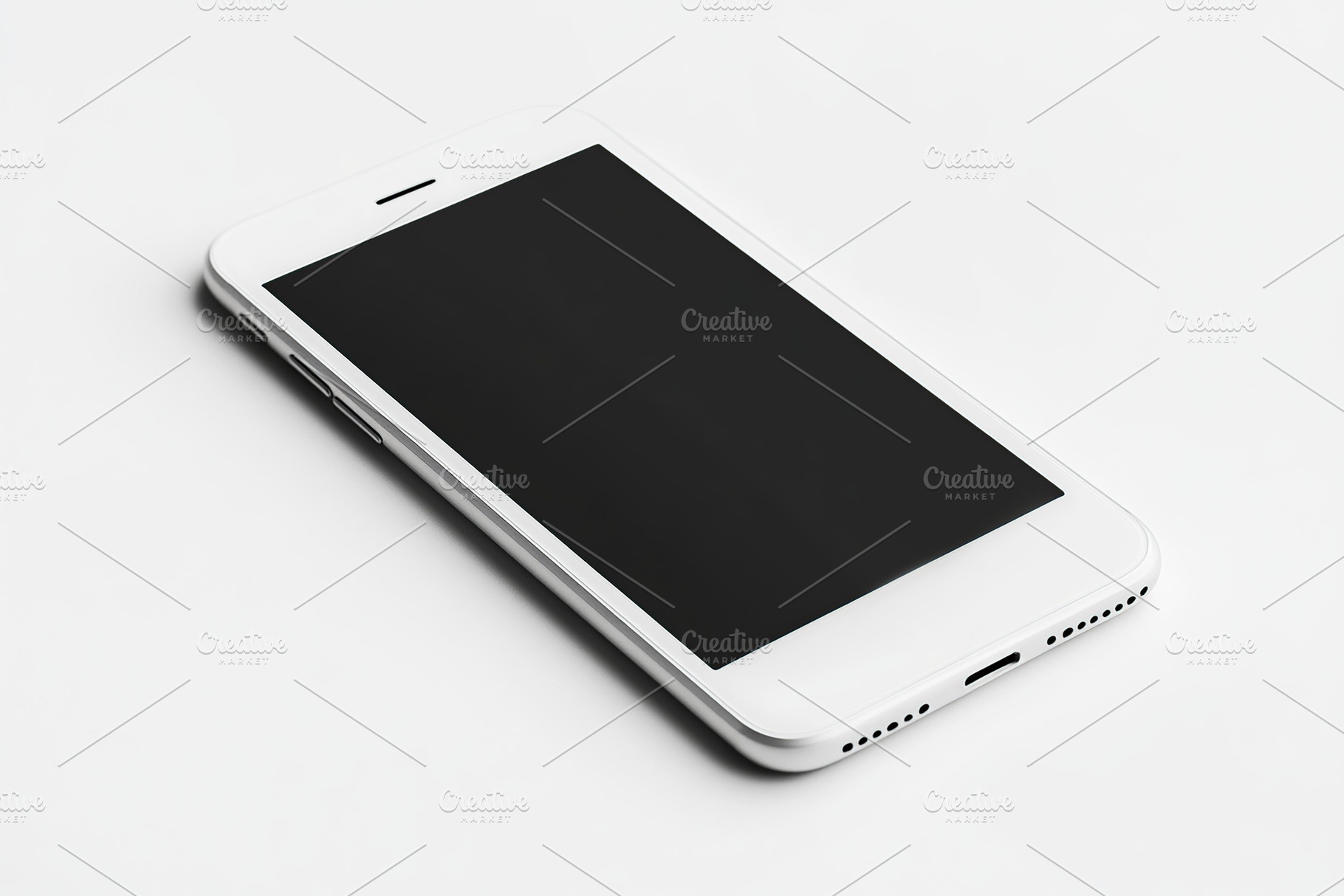 Mockup smartphone with a blank screen on white background, a Technology Photo by AlyaAnd