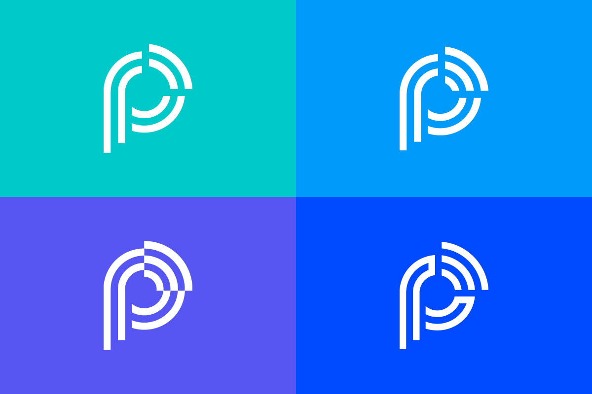 Modern Letter P Network Logo Design preview 7