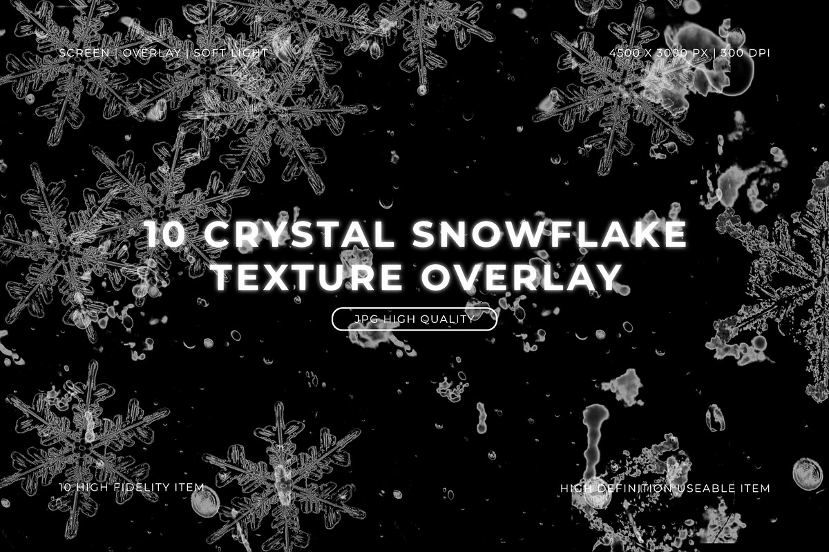 Crystal Snowflake Texture Overlay, a Texture Graphic by Pitchlook.Studio (Photo 1 of 2)