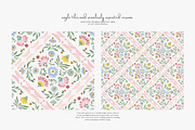 folk floral seamless patterns bundle, a Pattern Graphic by Patishop Art (Thumbnail 4 of 9)