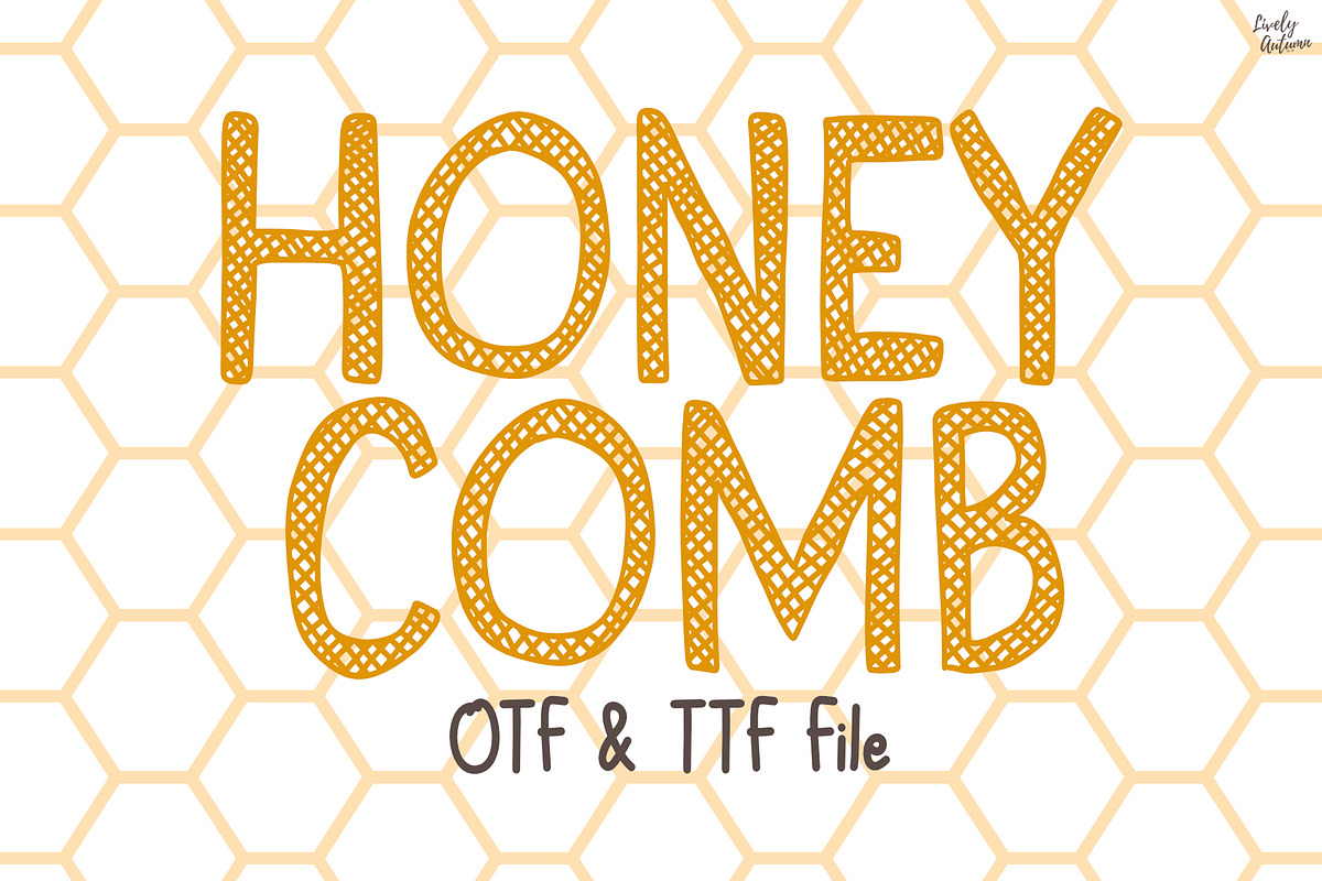 Honeycomb | Handwriting font, a Handwritten Font by LivelyAutumn11.11 (Photo 1 of 5)