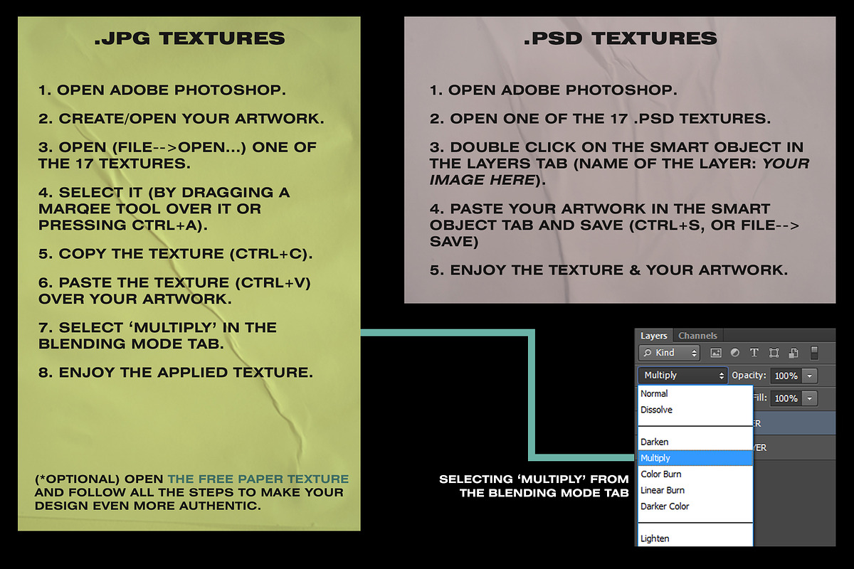 Wrinkle Paper Mockups & Textures, a Product Mockup by Eugene Tantsurin (Photo 3 of 11)