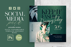 Social Media Pack Flyer Template