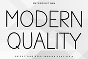 Modern Quality, a Sans Serif Font by InermediaSTUDIO (Thumbnail 1 of 8)
