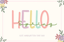 Hello Spring - Duo Font