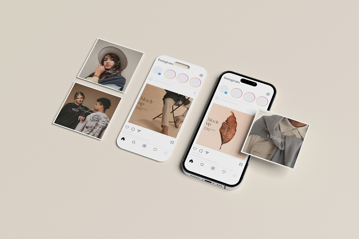 Instagram Post Mockup, an iPhone Mockup by graphic_keY (Photo 2 of 7)