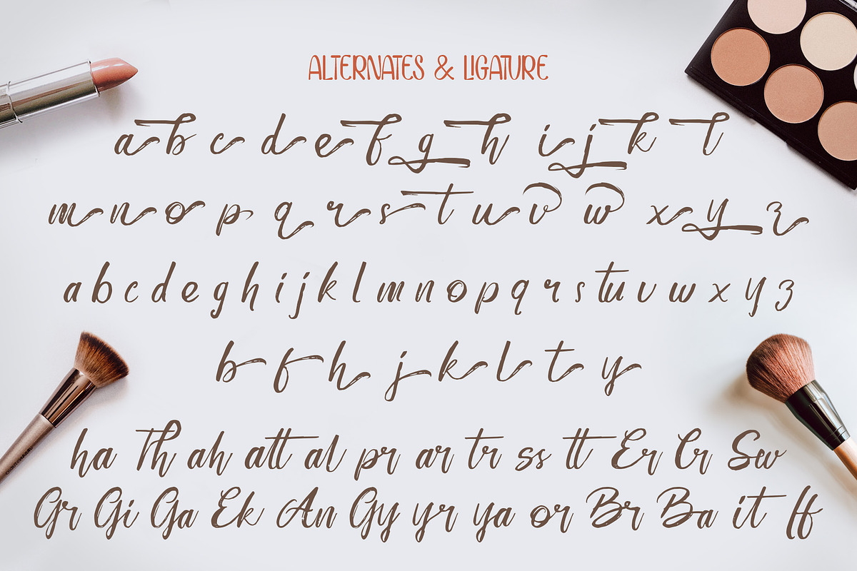 Bittersweet Memories - Duo Font, a Script Font by Burntilldead (Photo 7 of 10)