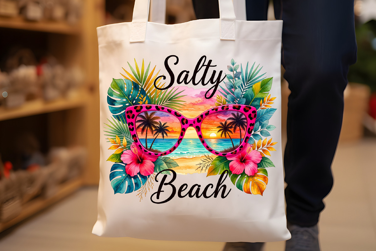 Retro Summer Png Salty Beach, a Seasonal Illustration by Sublimation Artist (Photo 8 of 9)