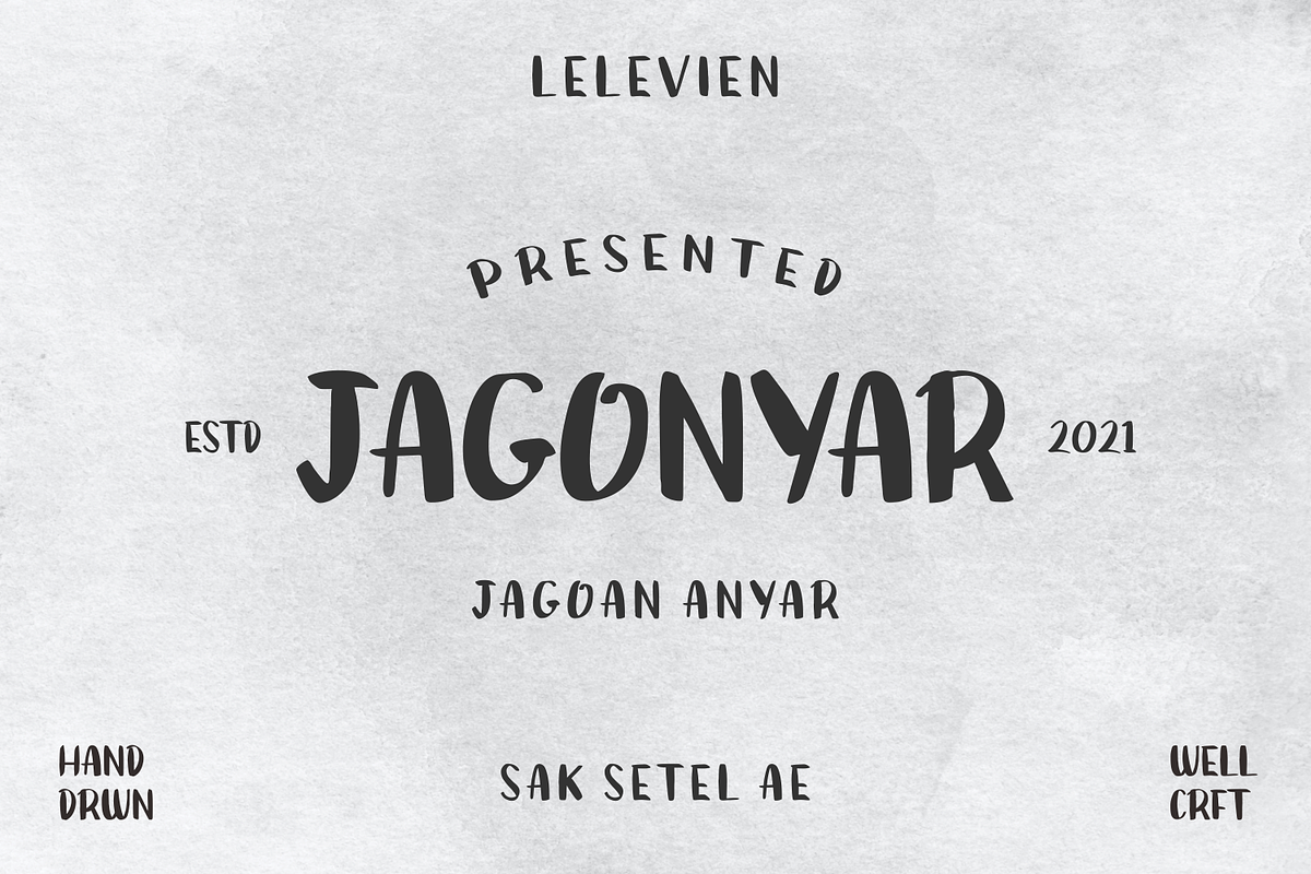 JAGONYAR FONT, a Slab Serif Font by lelevien (Photo 1 of 2)