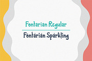 Fontarian Sparkling, a Script Font by Orenari (Thumbnail 2 of 12)