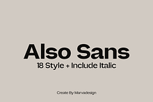 Also Sans - Family Sans Serif