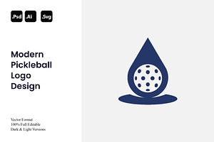 Modern Pickleball Logo Design, a Branding & Logo Template by Luxury Logos