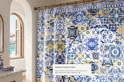 Azulejo Tiles Wall Mural Print, a Wallpaper Graphic by ilonitta (Thumbnail 9 of 10)