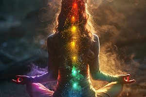 woman in lotus position meditating, a Photo by Pictures for you!!!!!!!!!