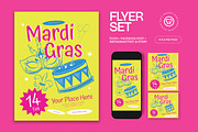 Mardi Gras Flyer, a Flyer Template by graphicook (Thumbnail 1 of 3)
