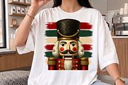 Vintage Stripes Nutcracker Xmas PNG, a Seasonal Illustration by Libby Wishes (Thumbnail 3 of 4)