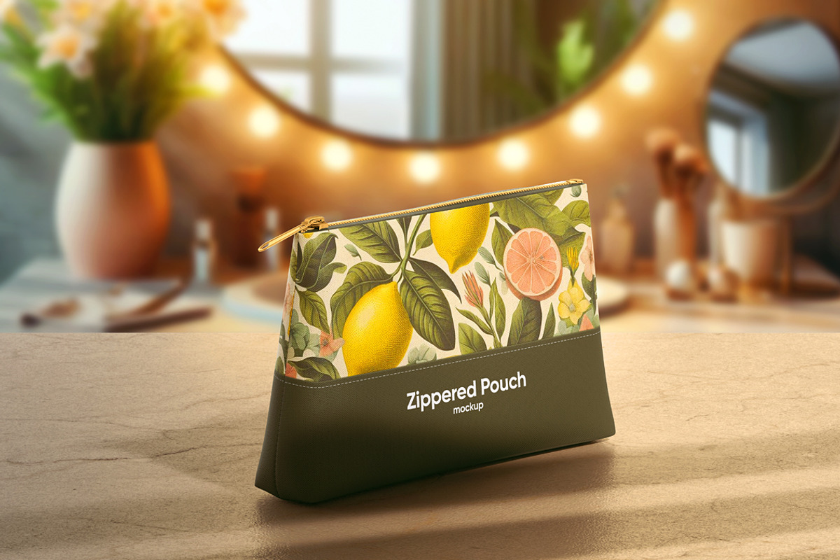 Cosmetic Bag Mockup, a Household Mockup by WebAndCat (Photo 5 of 10)