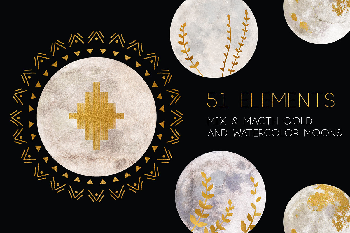 20% OFF! MYSTICAL MOONS, a Work Illustration by Chus Moreno Studio (Photo 2 of 11)