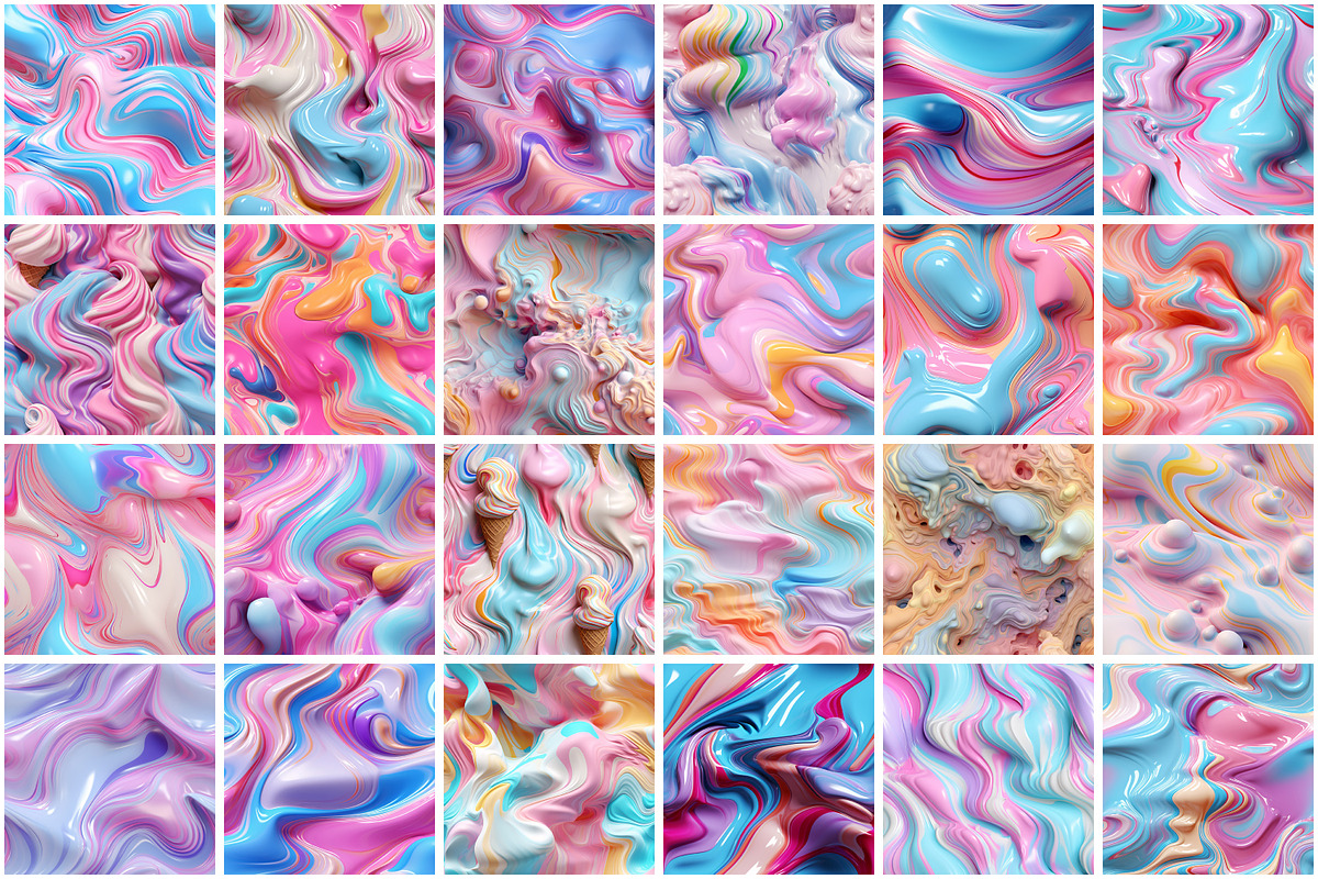 Pastel Liquid Seamless Pattern, a Pattern Graphic by Forhadx5 (Photo 7 of 11)