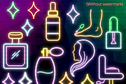 Neon Beauty Products Clipart PNG, a Decorative Illustration by Lenninator Digital (Thumbnail 5 of 5)