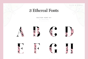 Ethereal Graphic Set & Fonts