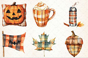 Halloween Autumn Plaid Clipart, an Illustration by Rose Art (Thumbnail 3 of 7)