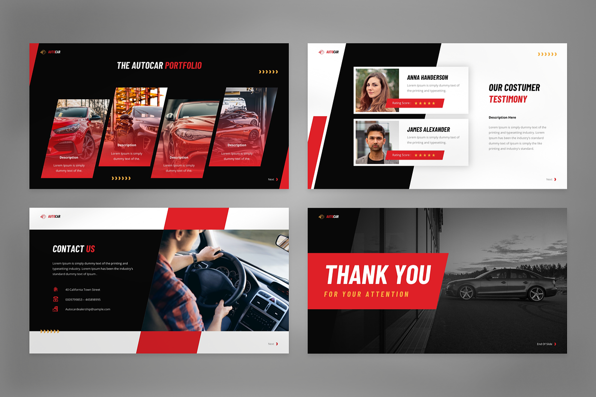 Autocar - Automotive Powerpoint, a Presentation Template by GraphauseProject (Photo 6 of 7)