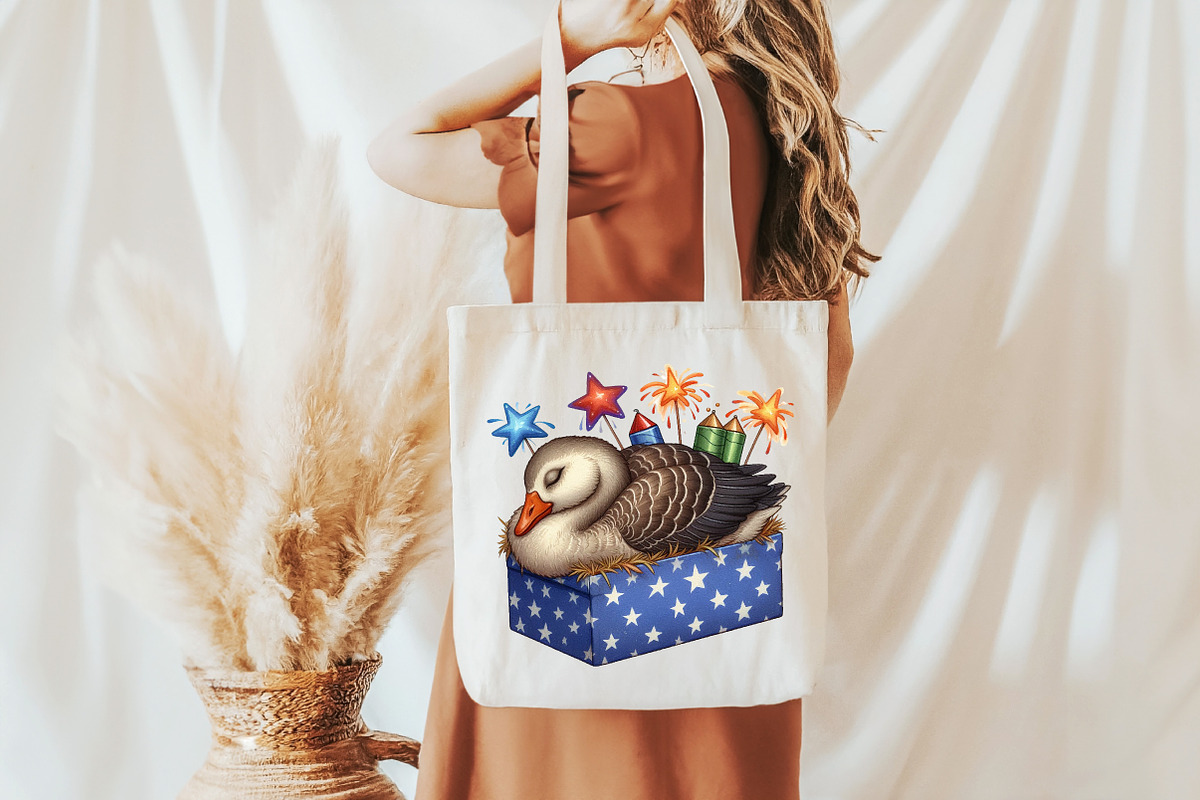 Cartoonish Patriotic Goose Clipart, an Illustration by Pixels.Craft (Photo 7 of 7)