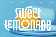 Sweet Lemonade Display Ligature Font, a Sans Serif Font by Cosmic Stories Foundry (Thumbnail 25 of 25)