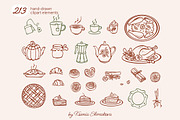 Whimsy Autumn Vector Doodle Clipart, a Seasonal Illustration by Ksenia Shmakova (Thumbnail 7 of 18)