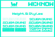 Scuba Diving font, a Font by weknow (Thumbnail 7 of 8)